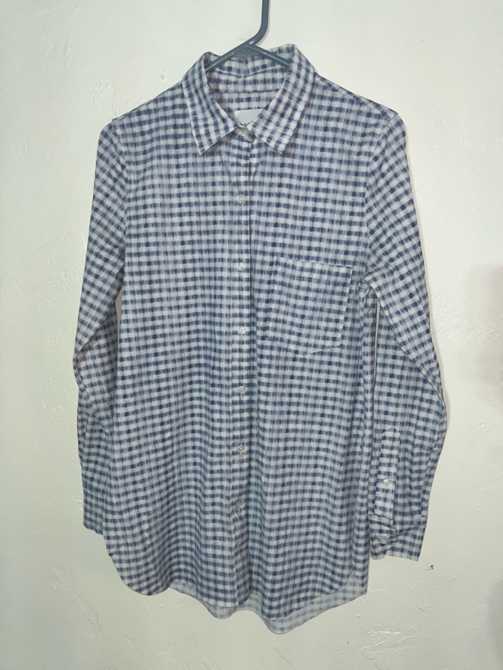 LYSSE Shiffer Stretchy Nylon Ultralight Thin plaid button down shirt UV Sun UPF